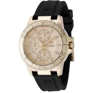 TechnoMarine Sea Grace Women's Quartz Watch 36mm Gold Black TM-725016 Invicta